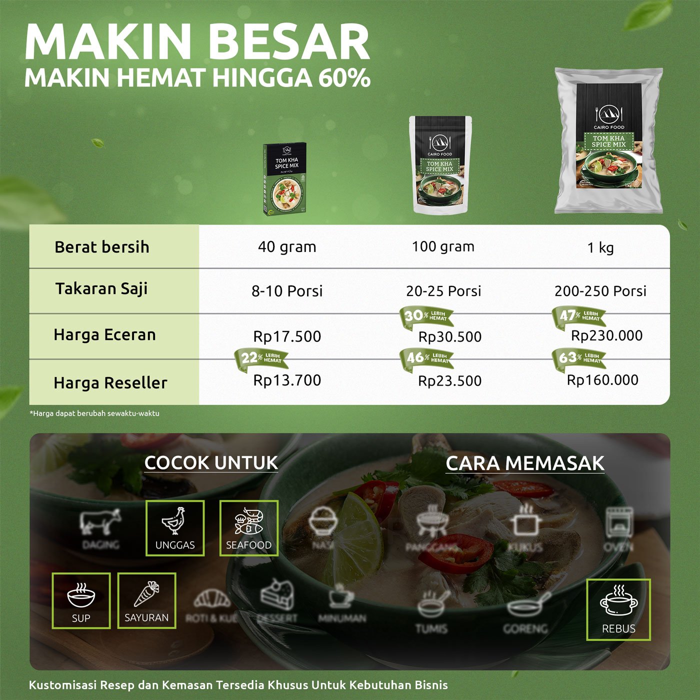 Tom Kha Seasoning (Bumbu Tom Kha)