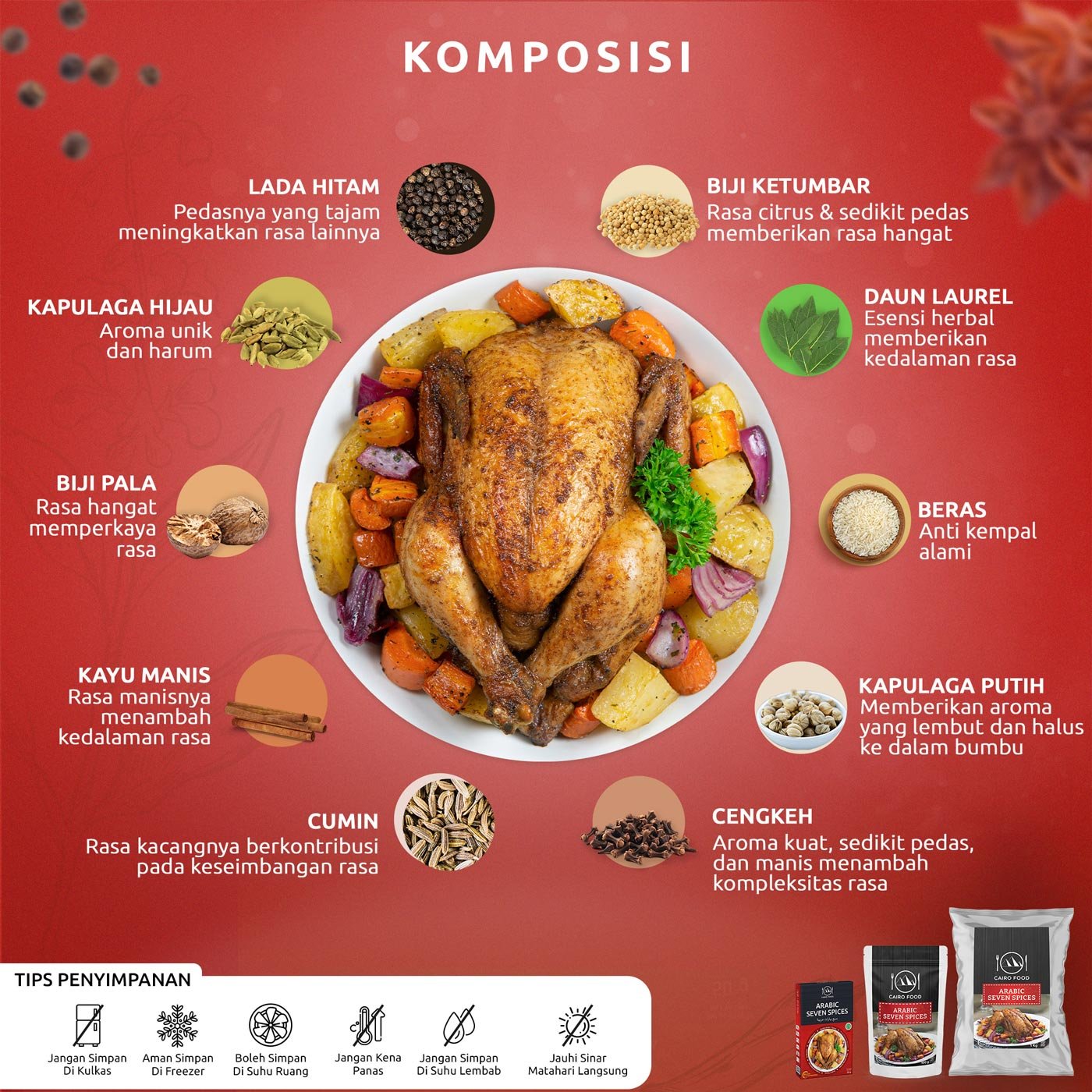 Arabic 7 Spices (Bumbu Arabic 7 Spices) Cairo Food