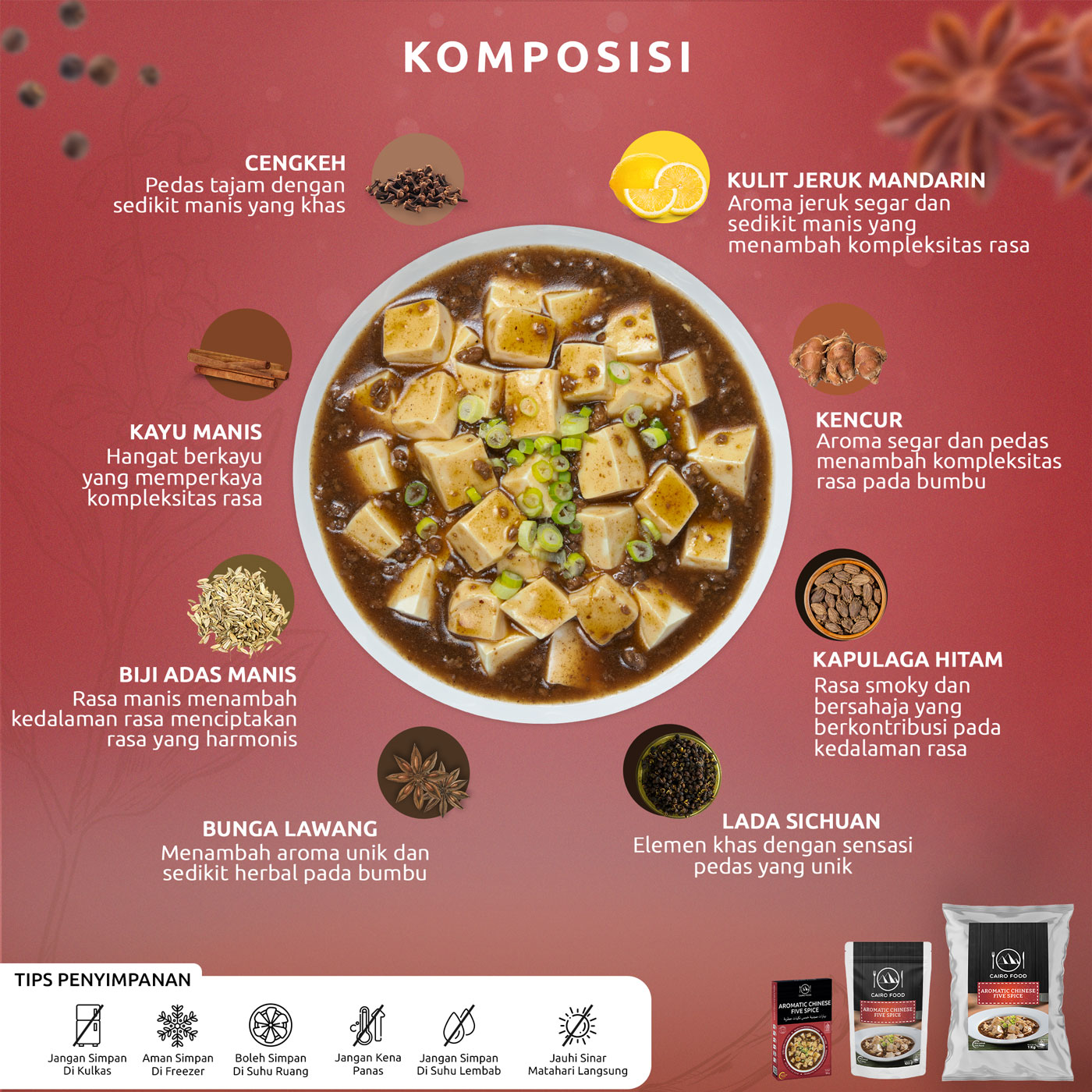 EBC Komposisi Aromatic Chinese Five Spice (Bumbu Lima Rempah Cina Aromatik)