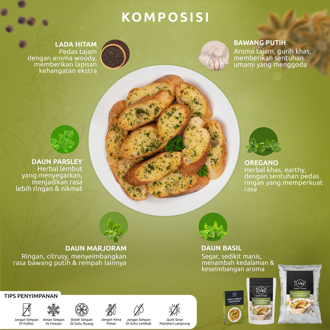 Garlic Bread Seasoning (Bumbu Roti Bawang Putih)