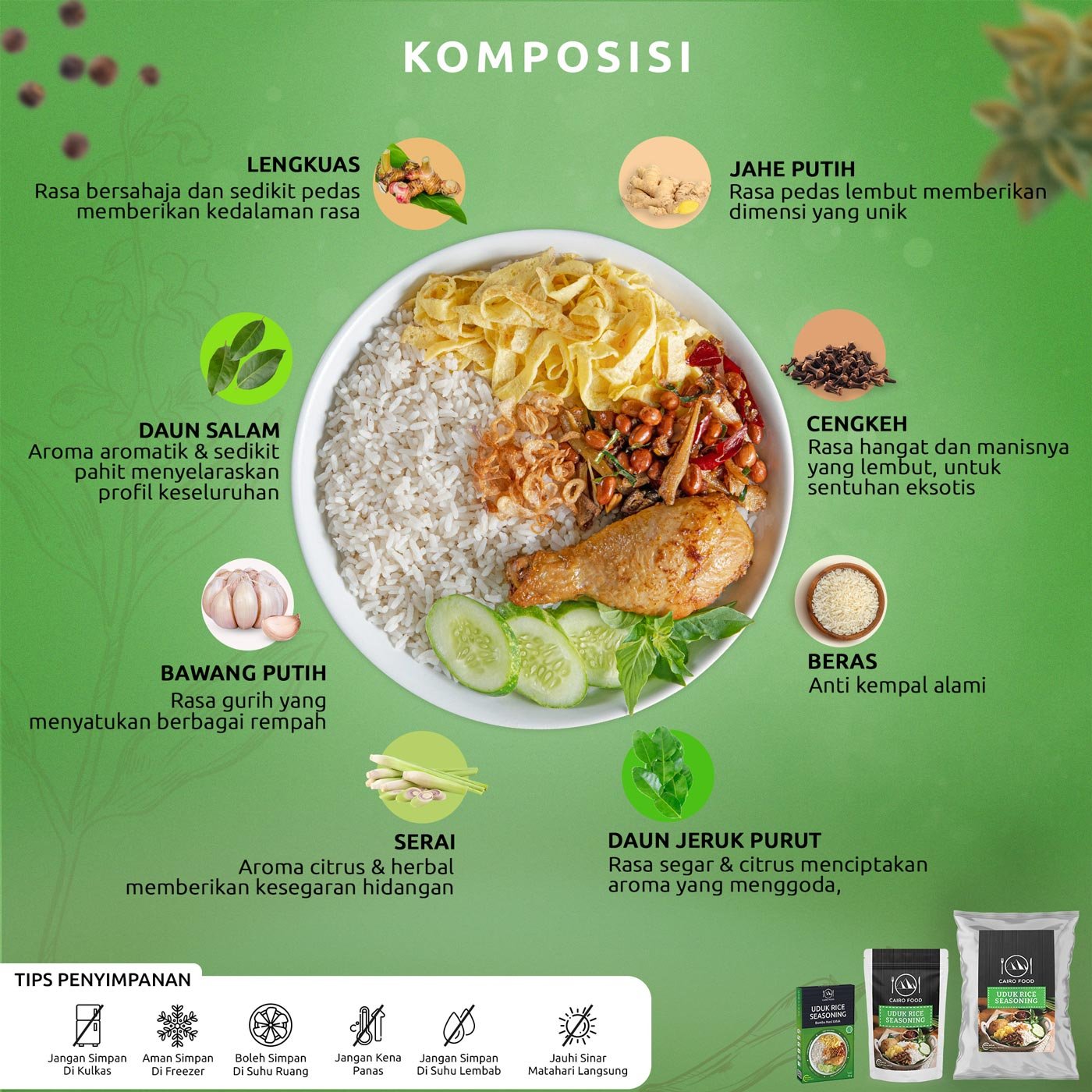 Uduk Rice Seasoning (Bumbu Nasi Uduk)