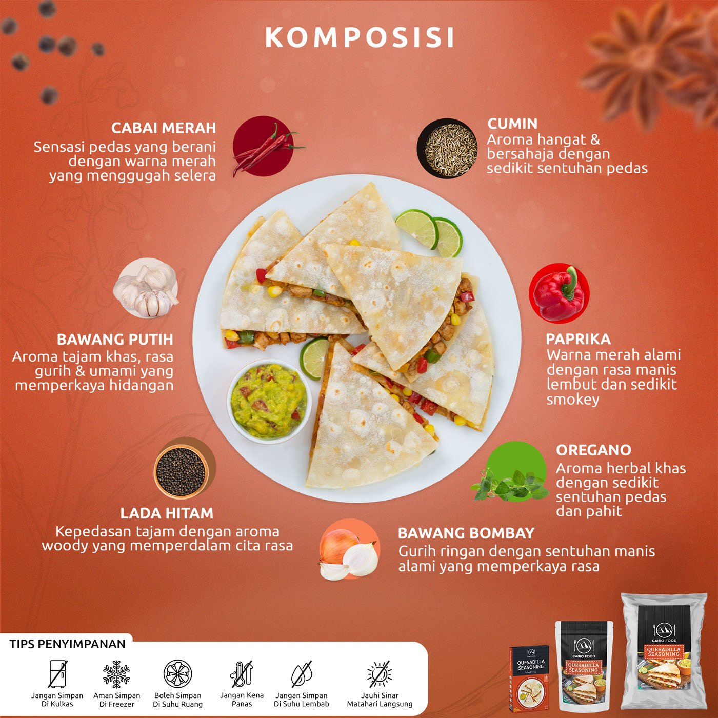 Quesadilla Seasoning (Bumbu Quesadilla)