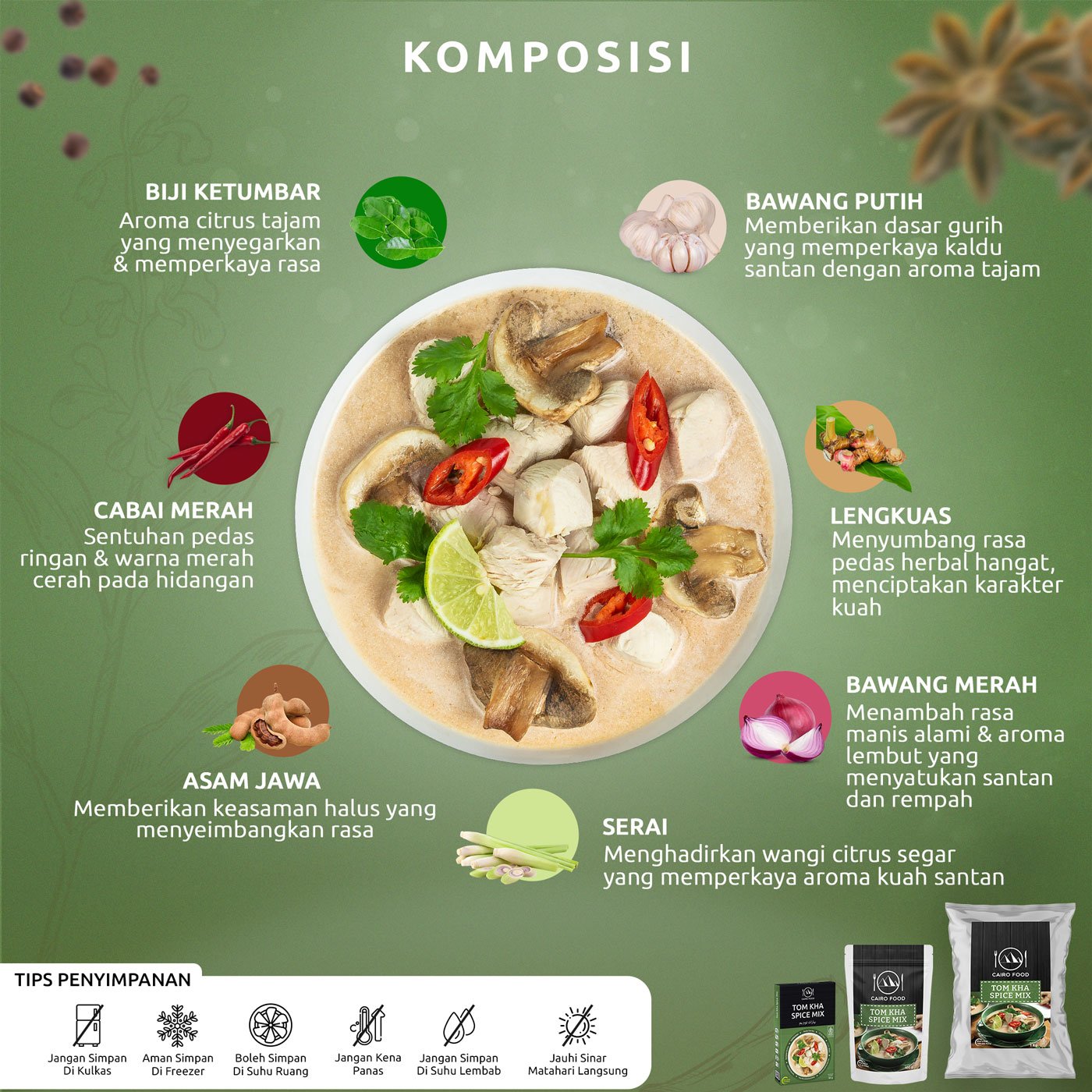 Tom Kha Seasoning (Bumbu Tom Kha)