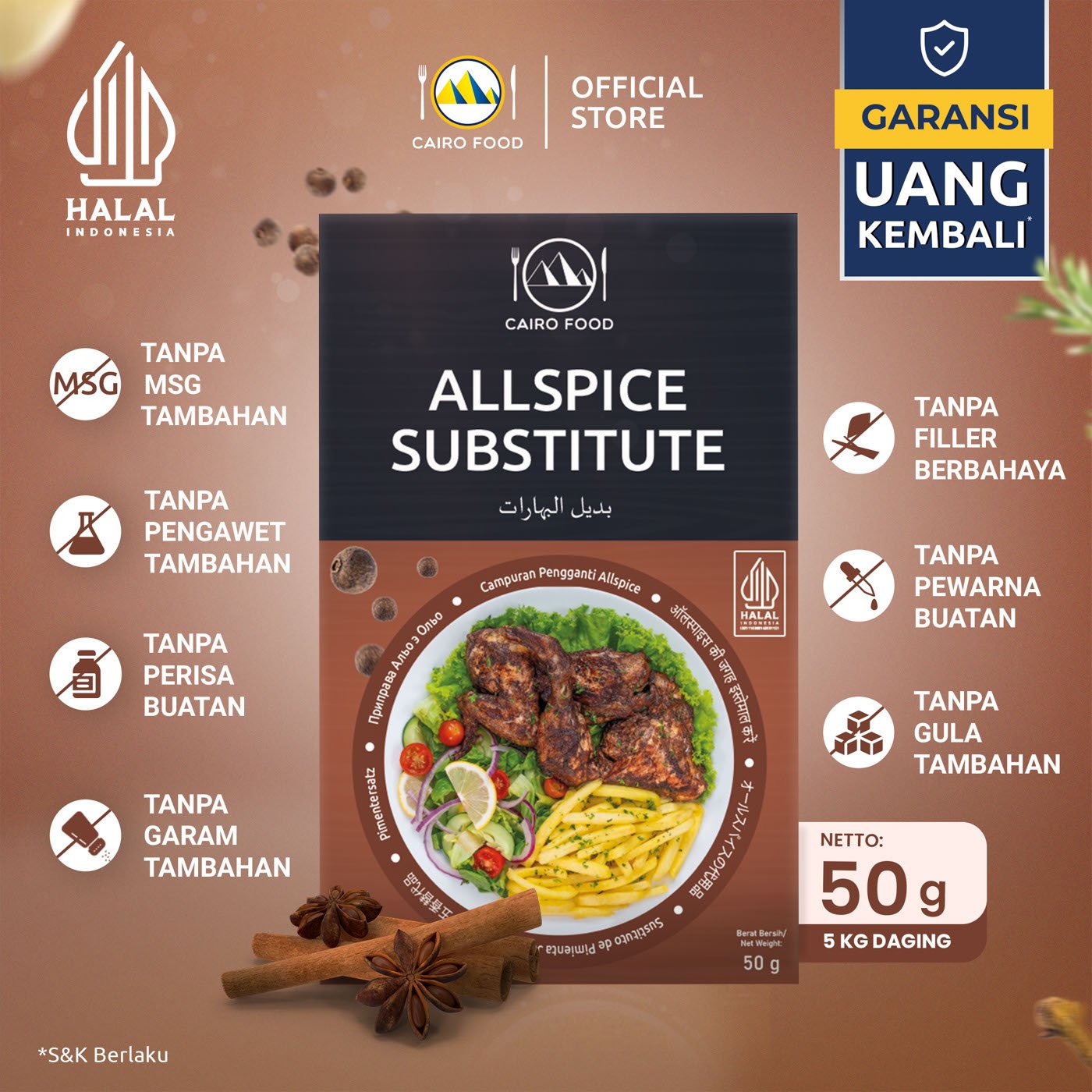 Allspice Substitute (Campuran Pengganti Allspice)