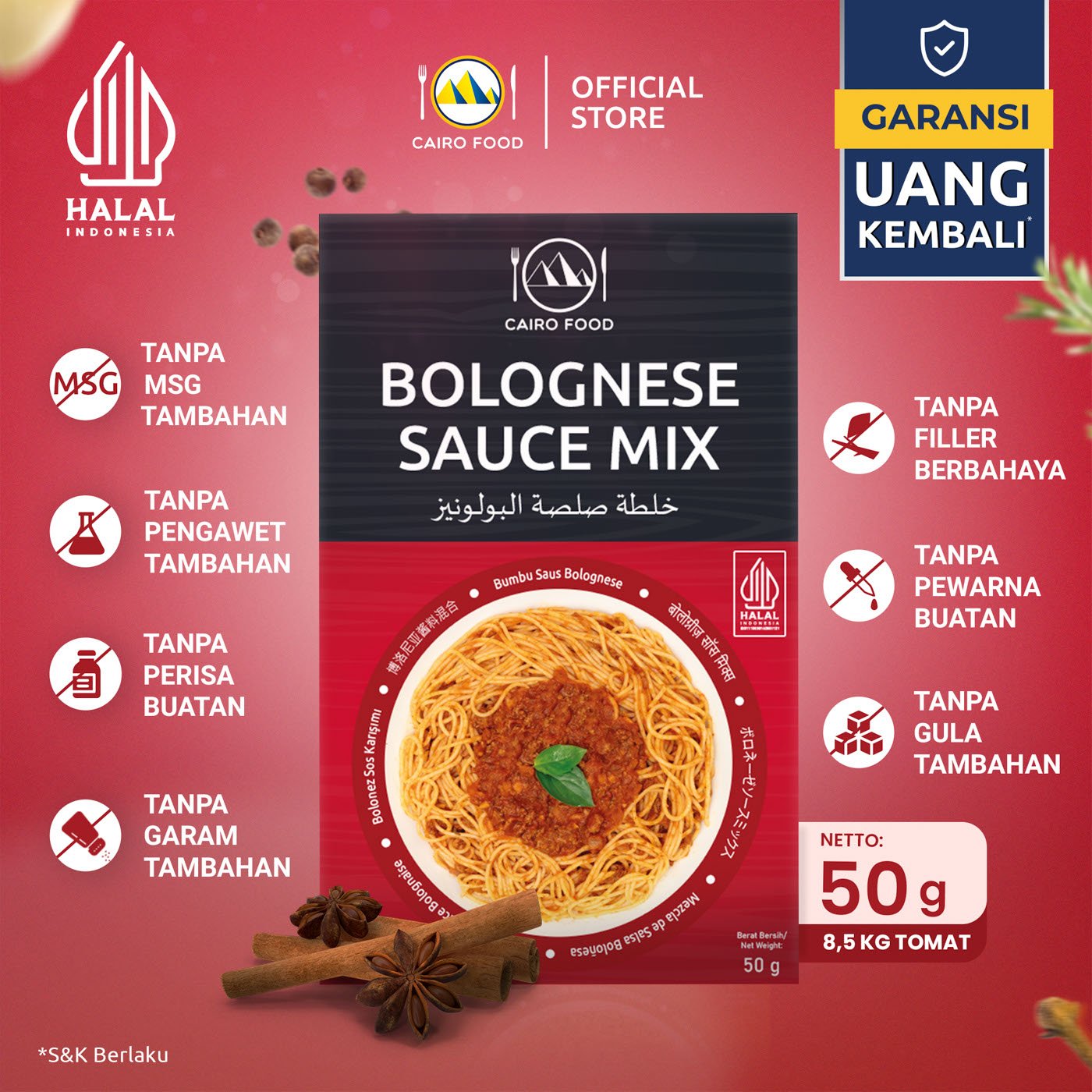 Bolognese Sauce Mix (Bumbu Saus Bolognese)