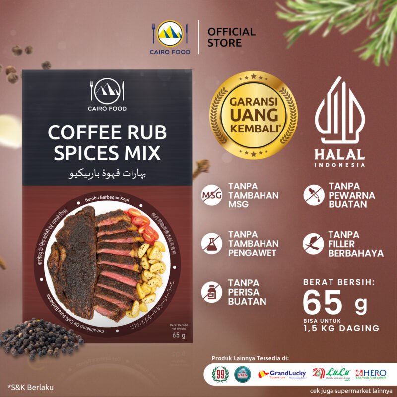 Coffee Rub Spices Mix For Barbeque (Bumbu Barbeque Kopi)