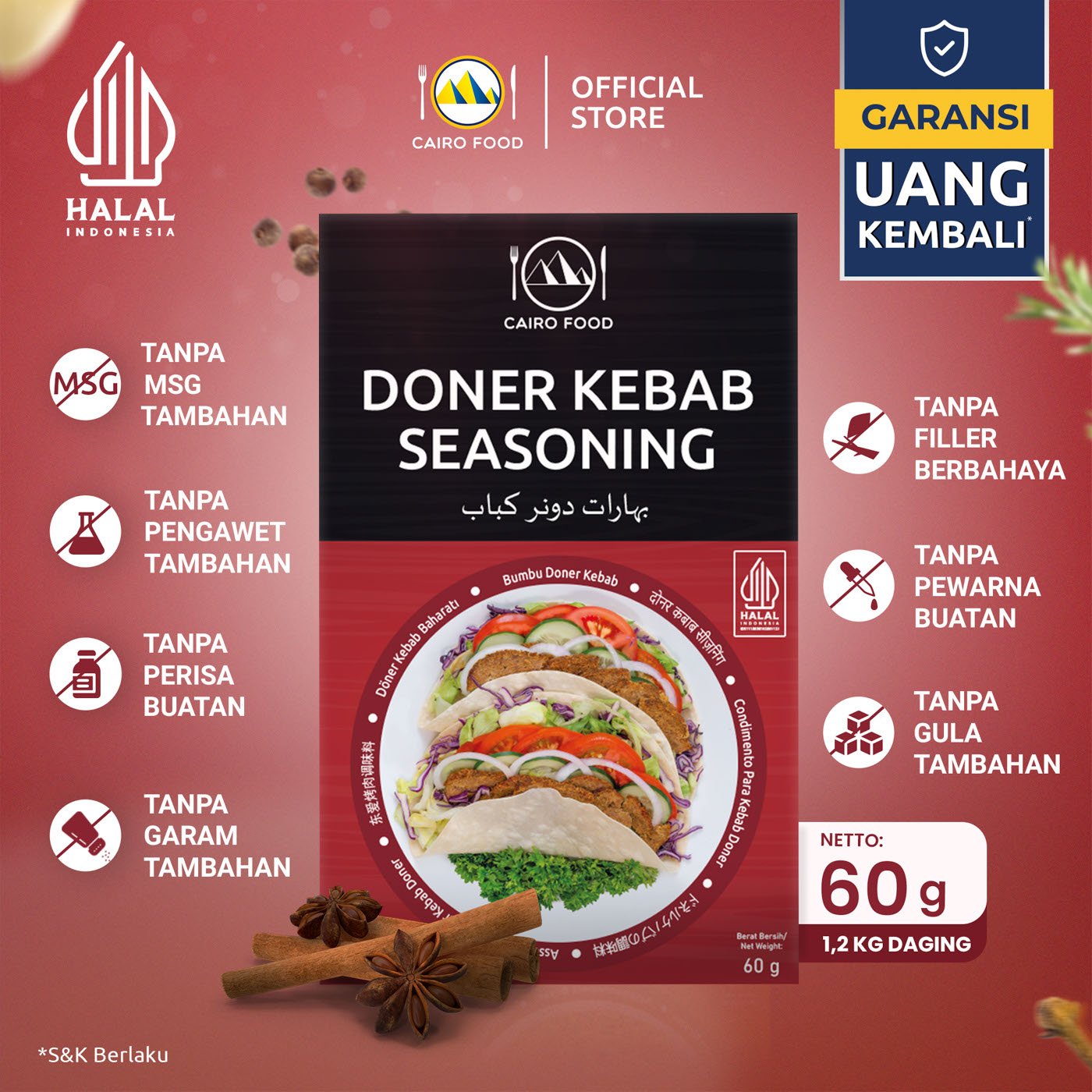 Doner Kebab Seasoning (Bumbu Doner Kebab)