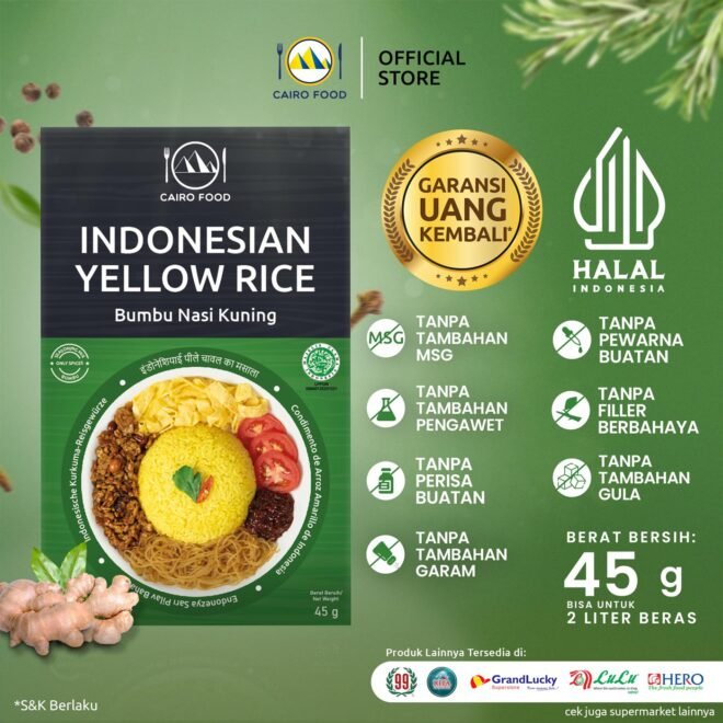 Indonesian Yellow Rice Seasoning (Bumbu Nasi Kuning)