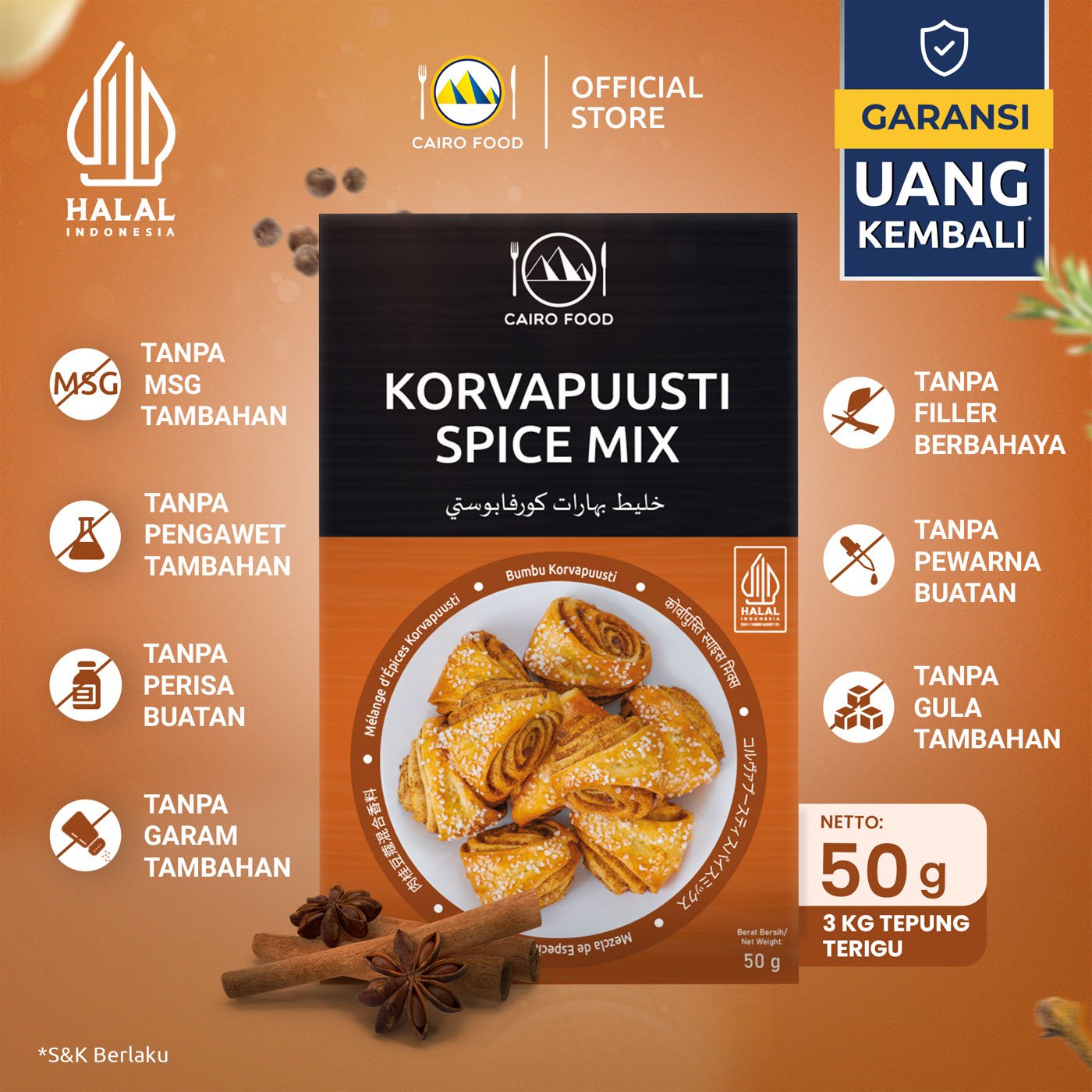 Korvapuusti Spice Mix (Bumbu Korvapuusti)