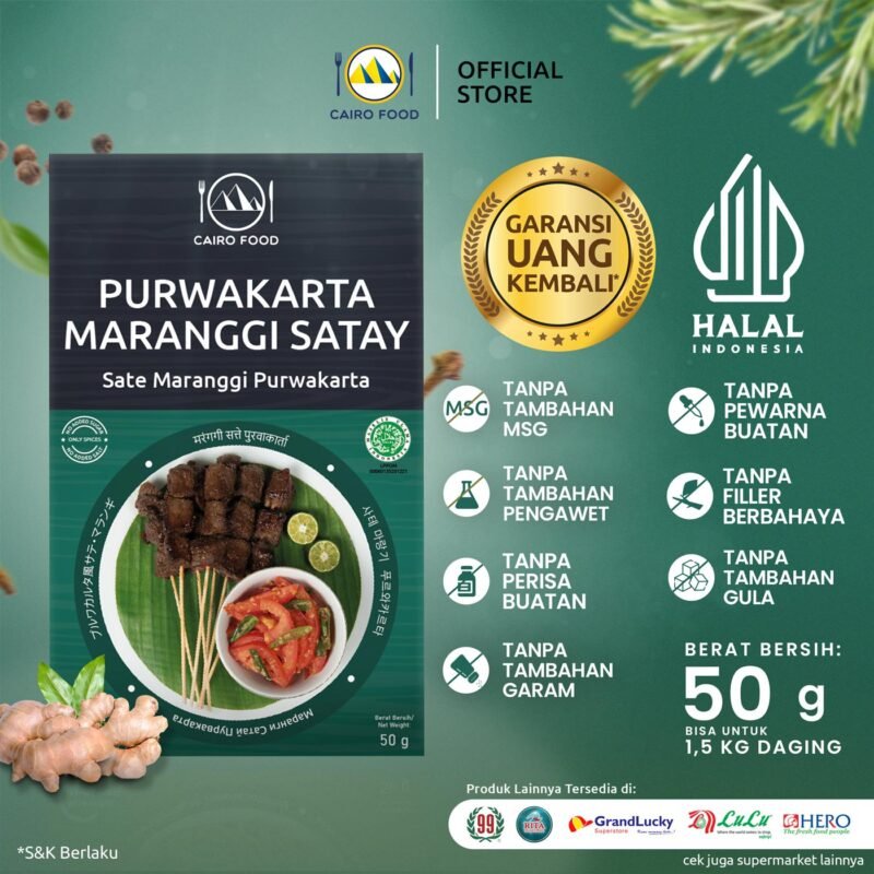 Maranggi Satay Seasoning Non Salt & Sugar Purwakarta Version (Bumbu Sate Maranggi Purwakarta Tanpa Garam & Gula)