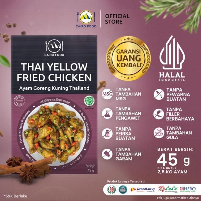 Thai Yellow Fried Chicken Seasoning (Bumbu Ayam Goreng Kuning Thailand)