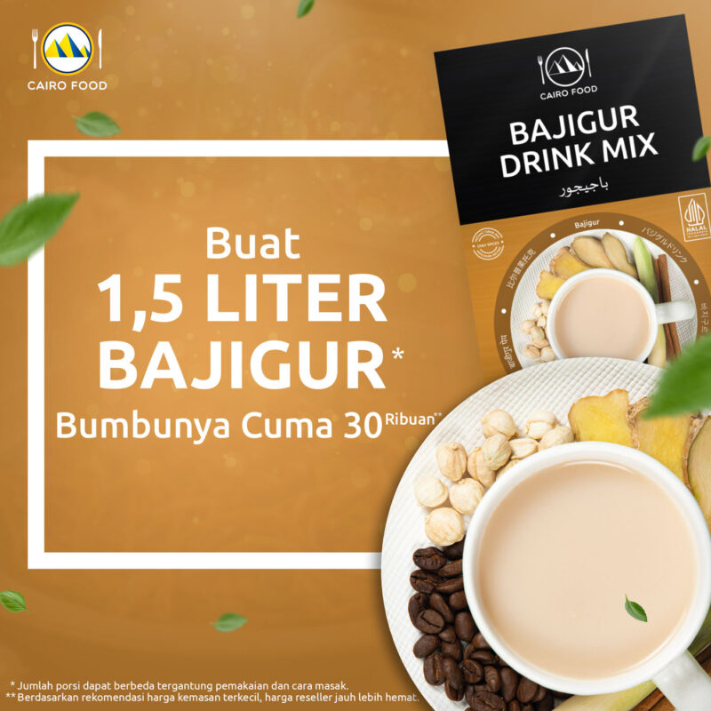 EBC Porsi dan Harga Bajigur Cairo Food