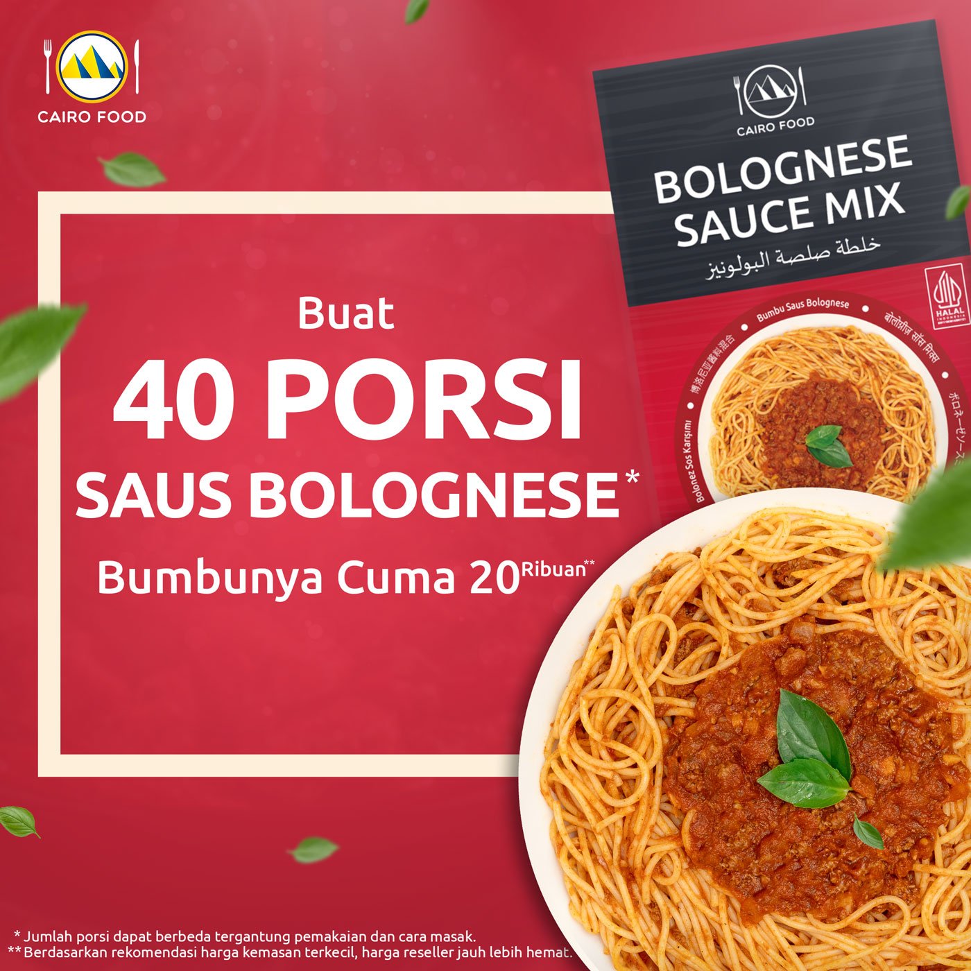 Bolognese Sauce Mix (Bumbu Saus Bolognese)