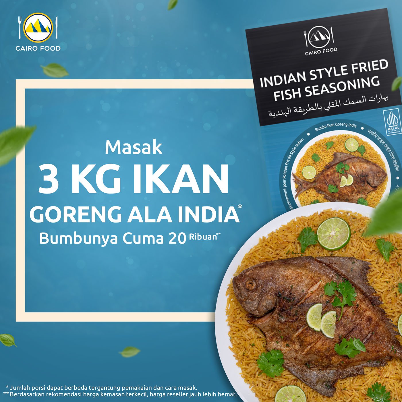 Indian Style Fried Fish Seasoning (Bumbu Ikan Goreng India)