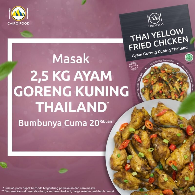 Thai Yellow Fried Chicken Seasoning (Bumbu Ayam Goreng Kuning Thailand)