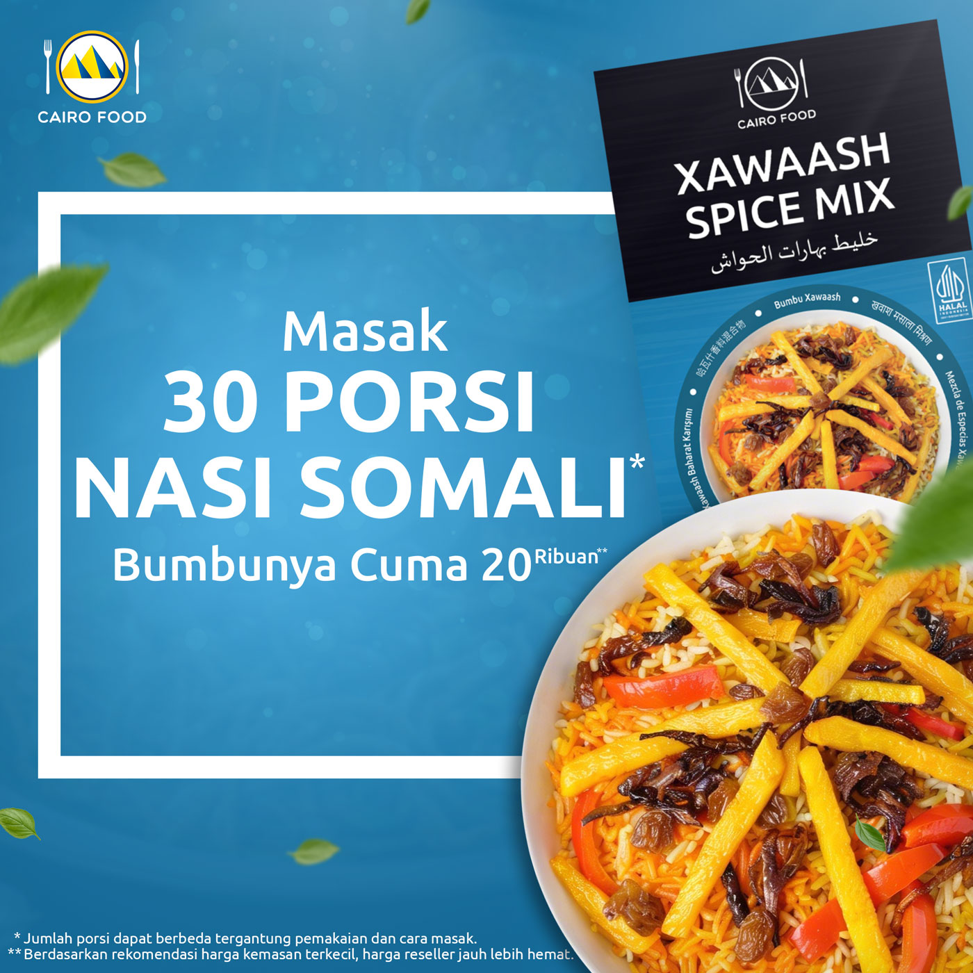 EBC Porsi dan Harga Xawaash Spice Mix (Bumbu Xawaash)