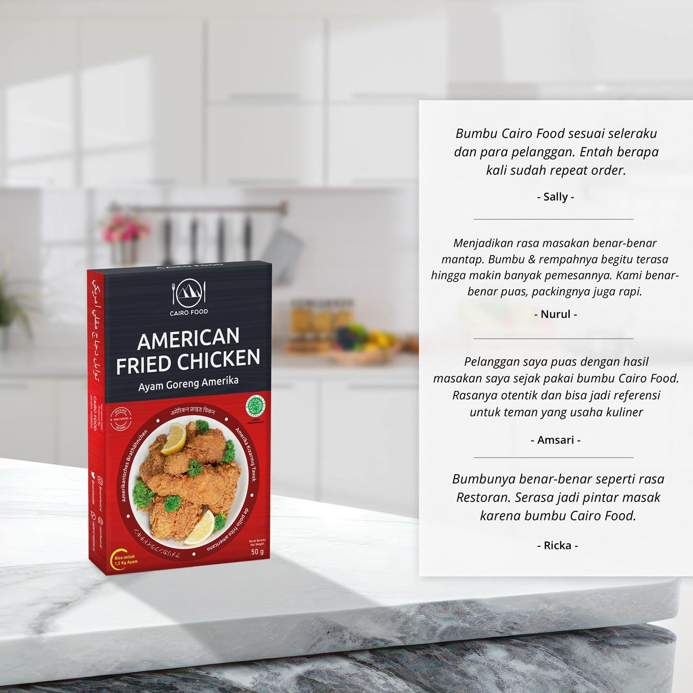 American Fried Chicken Spice Mix (Bumbu Ayam Goreng Amerika)