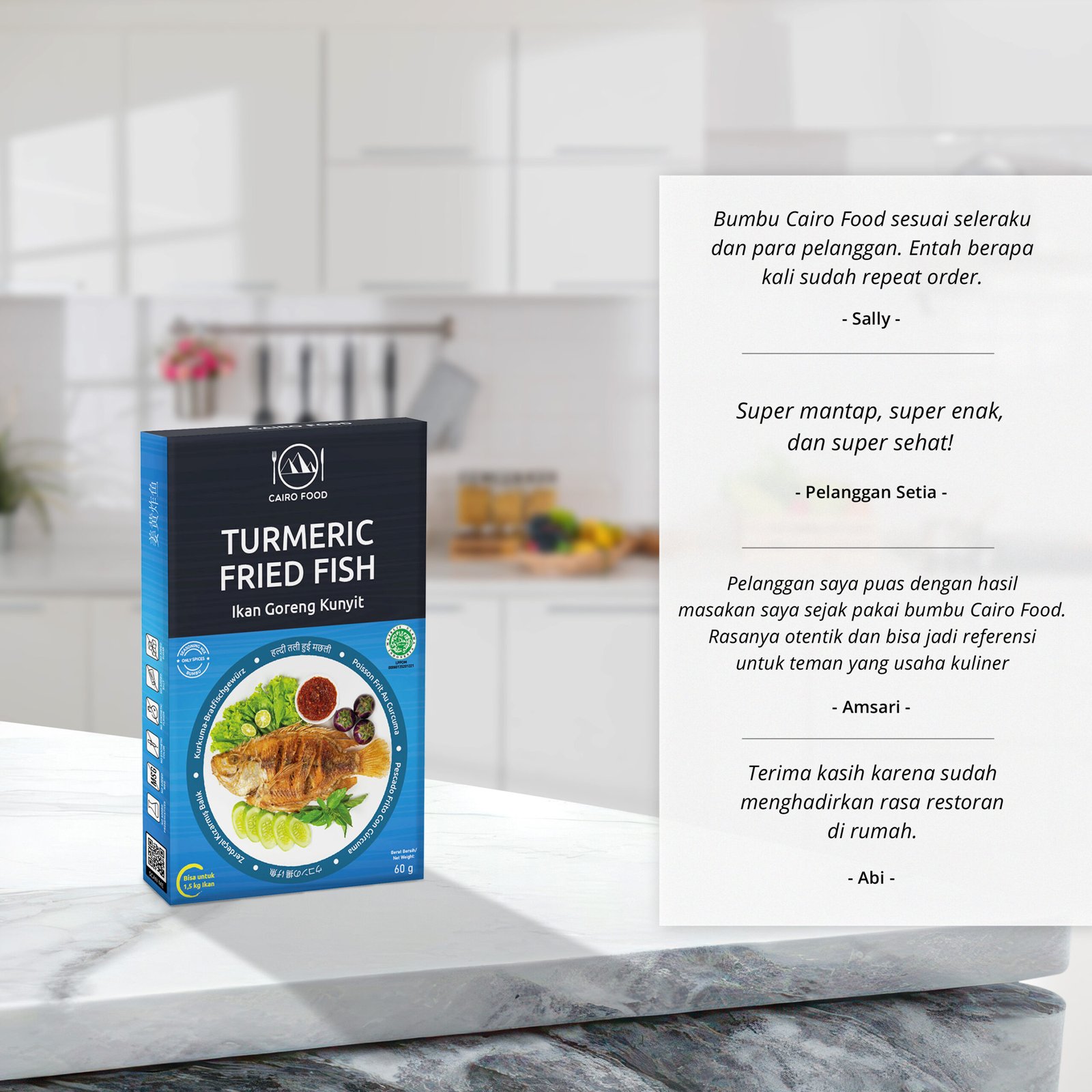 Turmeric Fried Fish Seasoning (Bumbu Ikan Goreng Kunyit)