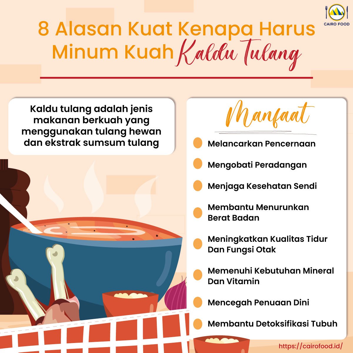 Infographic 8 Alasan Kuat Kenapa Harus Minum Kuah Kaldu Tulang