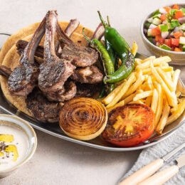Grilled Lamb Chop Arabic Style Cairo Food